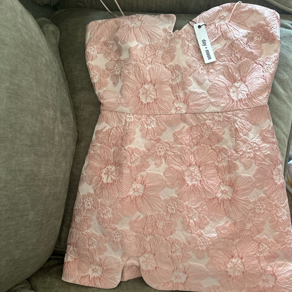 Pink Floral Mini Dress